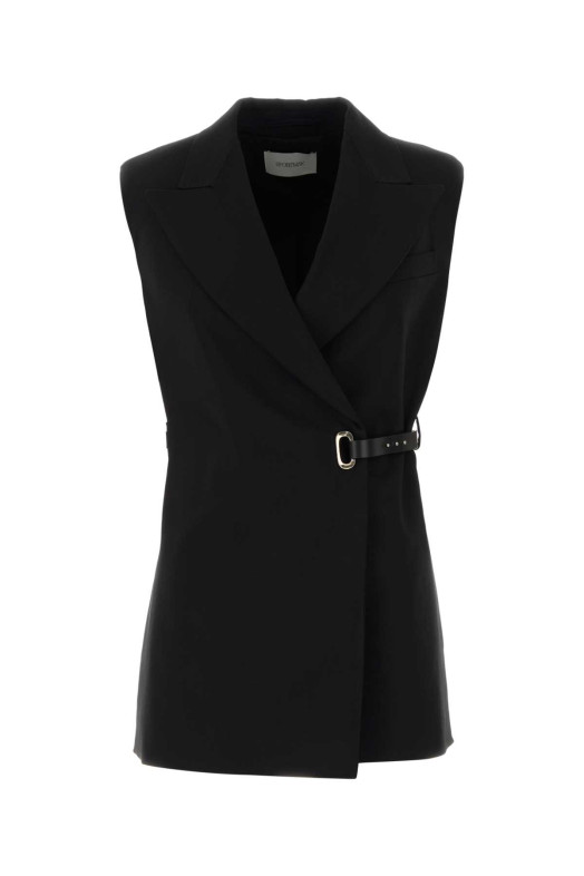 Черный жилет из эластичной вискозы Gettone, синий, SPORTMAX (2622286011600)