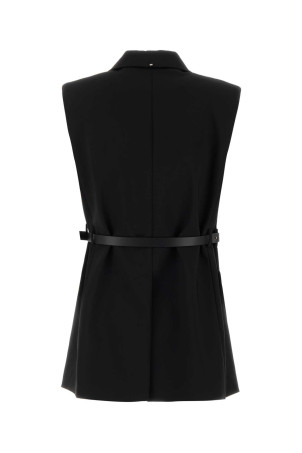 Black stretch viscose Gettone vest Blue SPORTMAX (2622286011600)