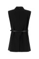 Черный жилет из эластичной вискозы Gettone, синий, SPORTMAX (2622286011600)