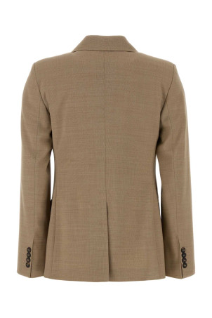 Beige wool Umico blazer White MM STUDIO (2626046031600)