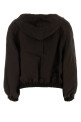 Chocolate viscose blend windbreaker Brown MAGDA BUTRYM (309726)