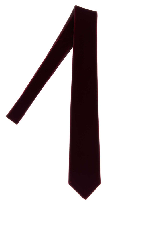 Burgundy stretch velvet tie GIORGIO ARMANI (3600881A997)
