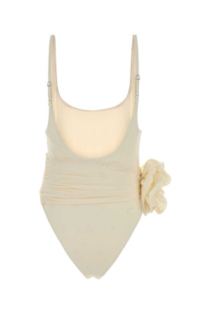 Cream stretch nylon blend swimsuit Beige MAGDA BUTRYM (649726)