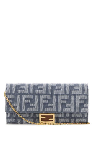 Embroidered denim wallet FENDI (8M0365AUT4)