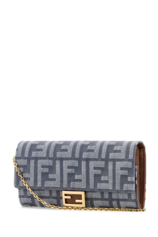 Embroidered denim wallet FENDI (8M0365AUT4)
