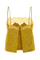 Gold jacquard top SAINT LAURENT (A0015WY4L14)