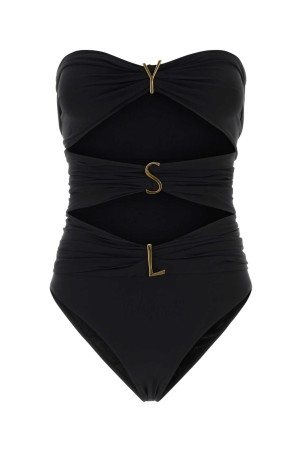 Black stretch nylon swimsuit Black SAINT LAURENT (A003I3Y37WV)