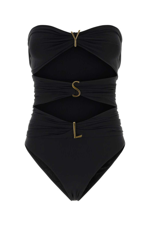 Black stretch nylon swimsuit Black SAINT LAURENT (A003I3Y37WV)
