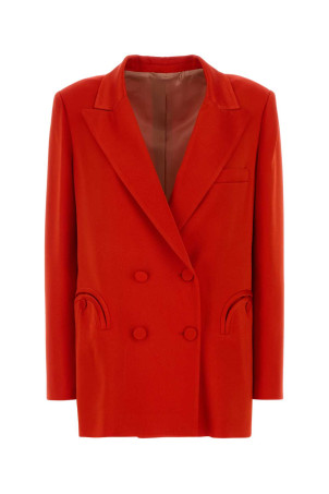 Red crepe Novalis blazer BLAZE (BZEND01NO)