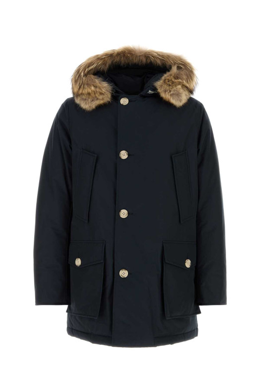 Midnight blue cotton blend Arctic parka WOOLRICH (CFWOOU0482MBUT0001)