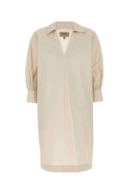 Sand poplin dress WOOLRICH (CFWWDR0173FRUT3944)