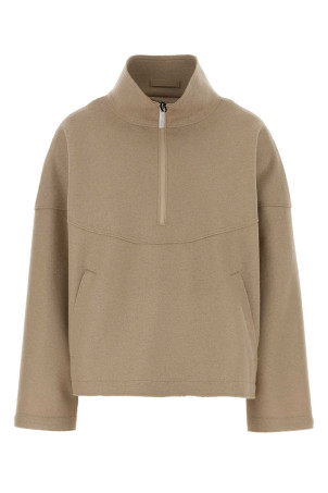 Beige wool sweatshirt HERNO LAMINAR (GI00173DL33537)