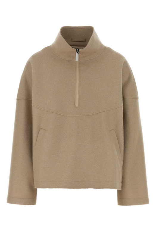 Beige wool sweatshirt HERNO LAMINAR (GI00173DL33537)
