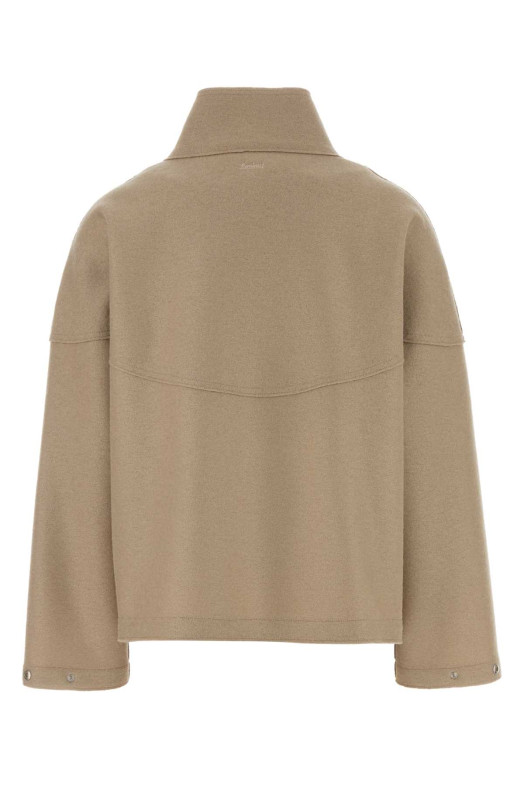 Beige wool sweatshirt HERNO LAMINAR (GI00173DL33537)