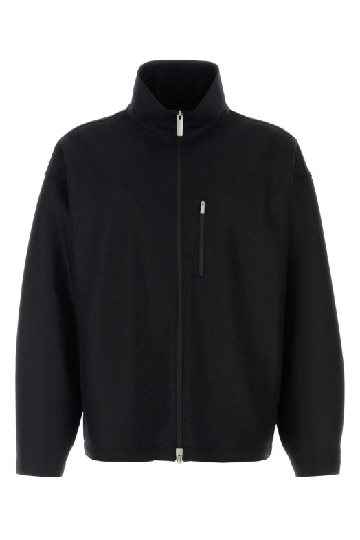 Black wool cardigan HERNO LAMINAR (GI00234UL33537)