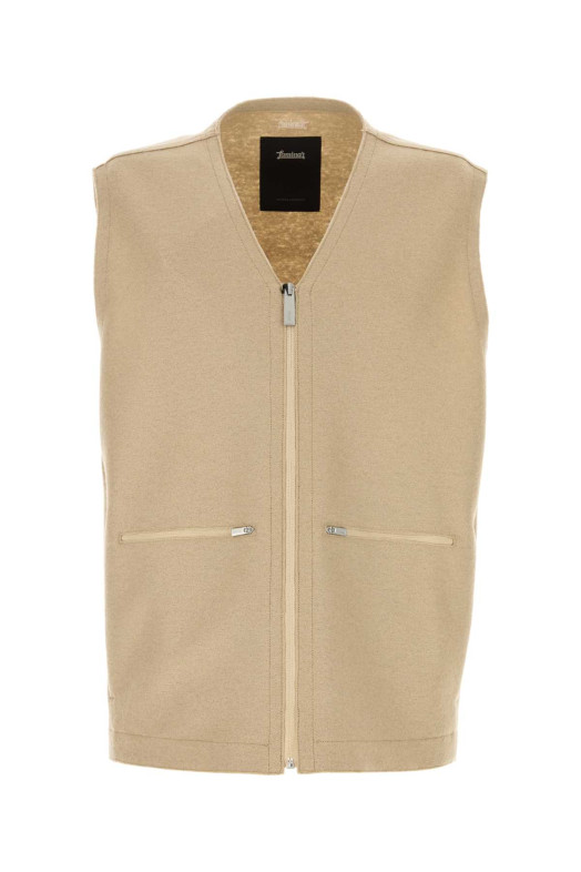 Beige wool vest HERNO LAMINAR (GI00237UL33537)
