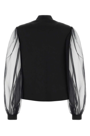 Black satin shirt GIORGIO ARMANI (GW004387AF30225)