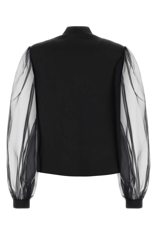 Black satin shirt GIORGIO ARMANI (GW004387AF30225)