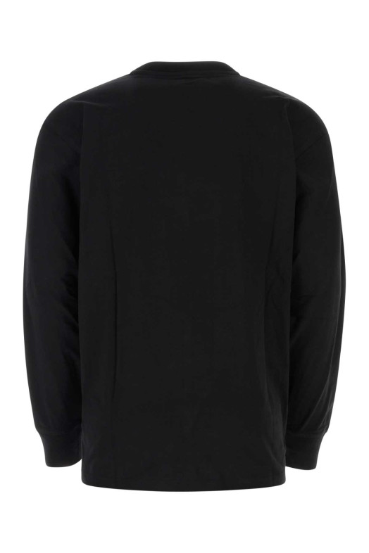 Black cotton L/S American Script T-shirt CARHARTT WIP (I029955)