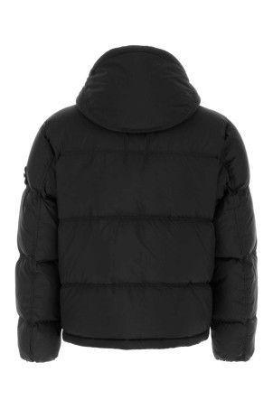 Black nylon down jacket Black STONE ISLAND (L2S154100013S0483)