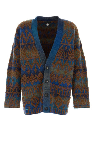Embroidered cotton blend Western Beat oversize cardigan ALANUI (LMHB027E26KNI0014564)