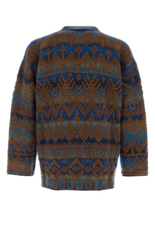 Embroidered cotton blend Western Beat oversize cardigan ALANUI (LMHB027E26KNI0014564)