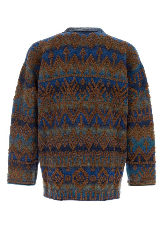 Embroidered cotton blend Western Beat oversize cardigan ALANUI (LMHB027E26KNI0014564)