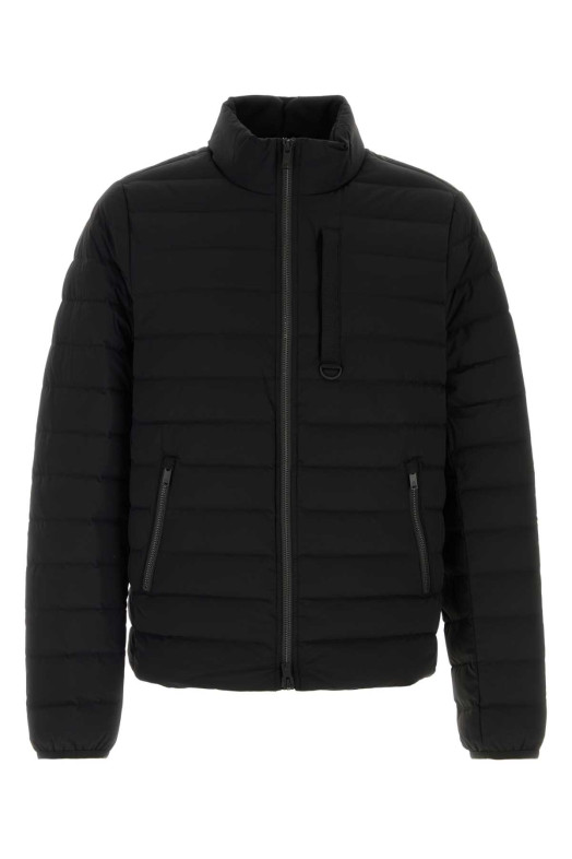 Black stretch nylon down jacket MOOSE KNUCKLES (M35MJ127)