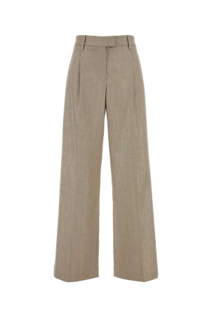 Gold stretch polyester blend palazzo pant BRUNELLO CUCINELLI (MP517P8884)