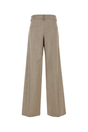 Gold stretch polyester blend palazzo pant BRUNELLO CUCINELLI (MP517P8884)