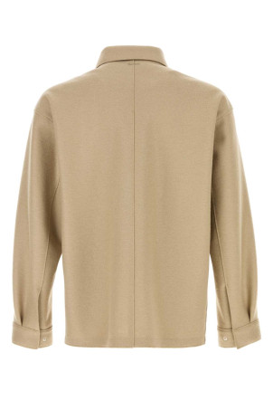 Beige wool overshirt HERNO LAMINAR (OS00001UL33537)