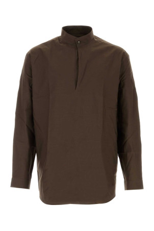 Chocolate poplin shirt LEMAIRE (OT0016LF1500)