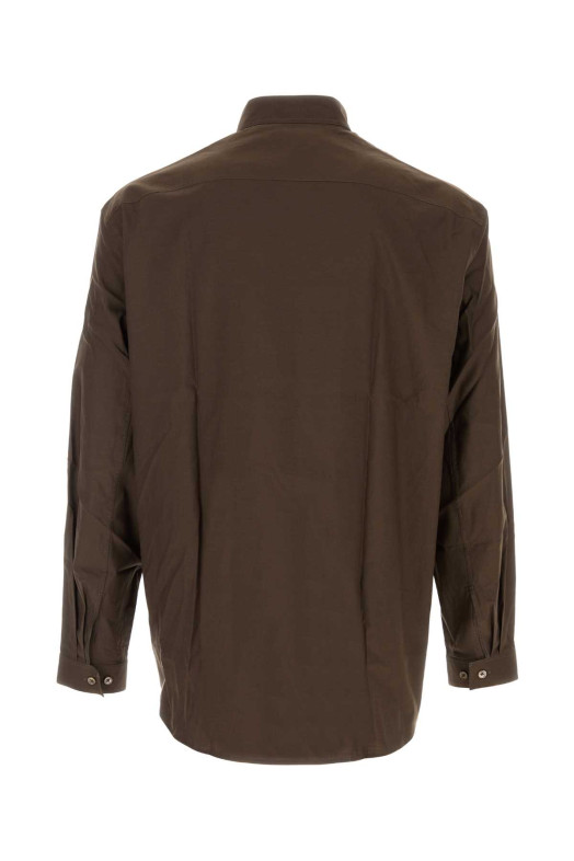 Chocolate poplin shirt LEMAIRE (OT0016LF1500)