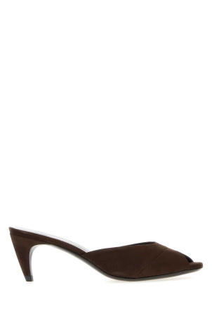 Chocolate nubuck Cave mules JUDE (PF26HO006BR001C)
