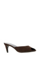 Chocolate nubuck Cave mules JUDE (PF26HO006BR001C)