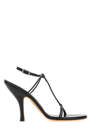Black leather Mixer sandals JUDE (PS25FHO007BK001L)