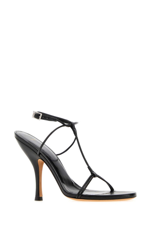 Black leather Mixer sandals JUDE (PS25FHO007BK001L)