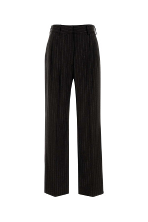 Embroidered wool blend Lady Maud Fox palazzo pant BLAZE (PTMPA01LDM)