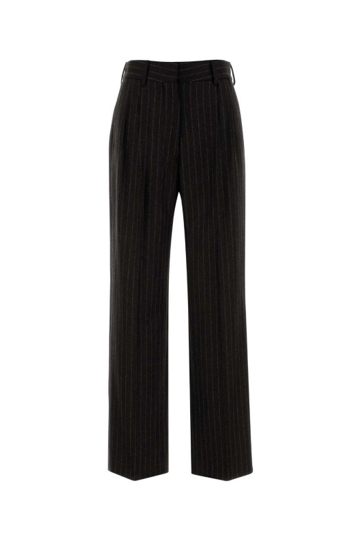 Embroidered wool blend Lady Maud Fox palazzo pant BLAZE (PTMPA01LDM)