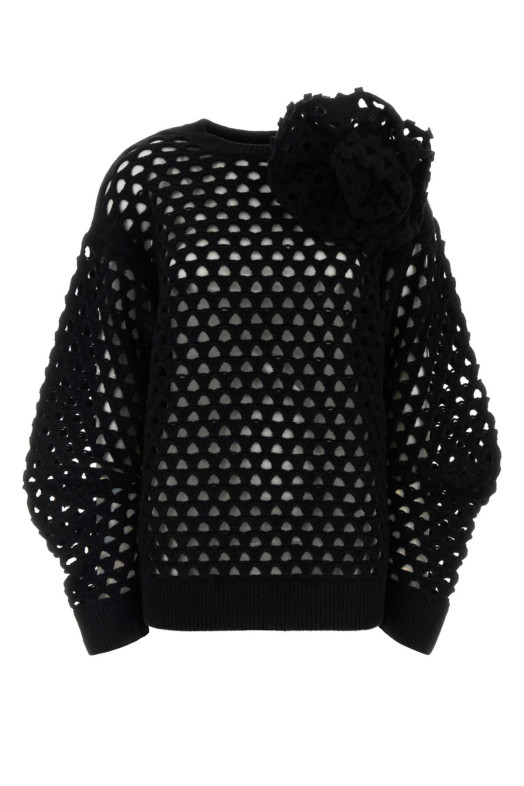 Black wool cardigan BLUMARINE (RF6160MAB352M712A)
