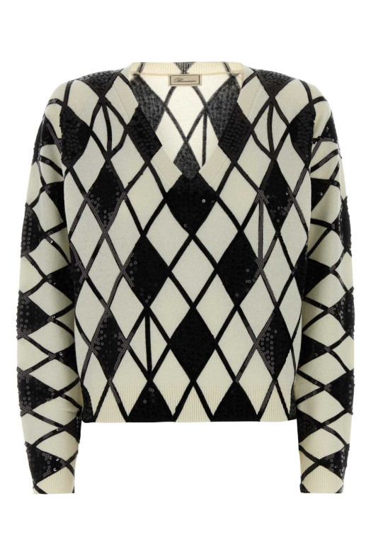 Embroidered wool blend sweater BLUMARINE (RF6175MAB372M745A)