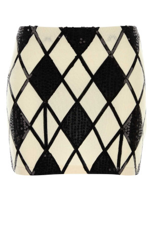 Embroidered wool blend mini skirt BLUMARINE (RF6176MAB372G314A)