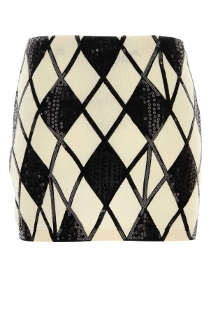 Embroidered wool blend mini skirt BLUMARINE (RF6176MAB372G314A)