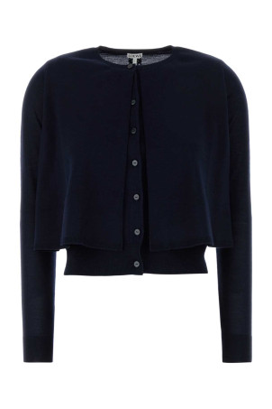 Midnight blue wool cardigan LOEWE (S540Y14KG3)