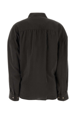Dark brown silk blend shirt LEMAIRE (SH1141LF1308)
