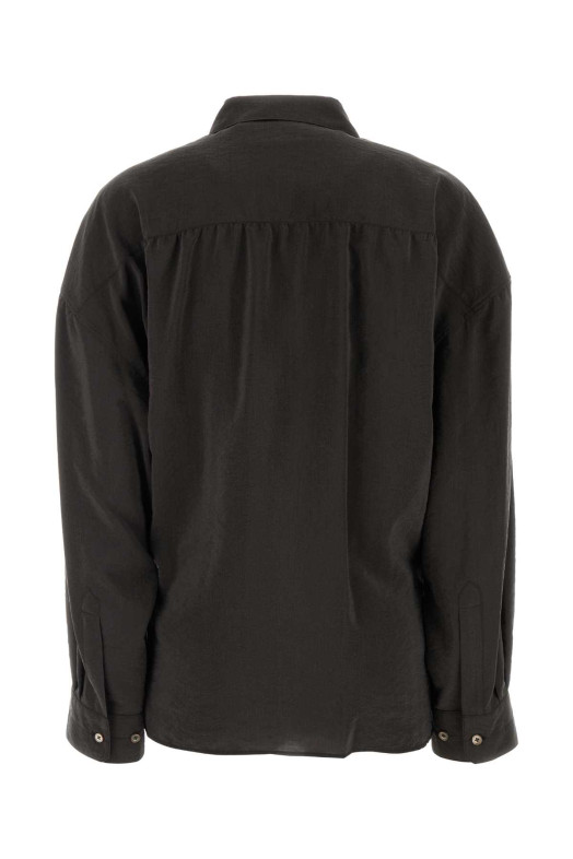Dark brown silk blend shirt LEMAIRE (SH1141LF1308)