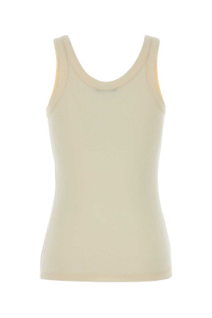 Ivory cotton tank top LEMAIRE (TS0001LJ1016)