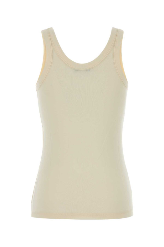 Ivory cotton tank top LEMAIRE (TS0001LJ1016)