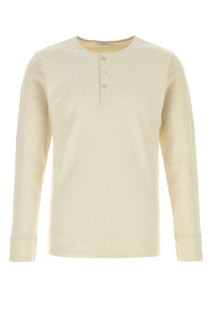 Ivory cotton blend t-shirt LEMAIRE (TS0041LJ1030)