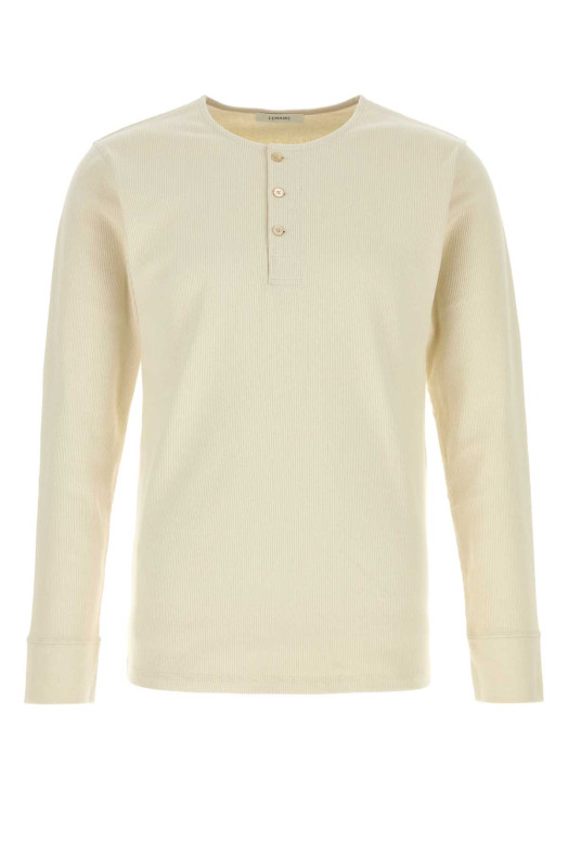 Ivory cotton blend t-shirt LEMAIRE (TS0041LJ1030)